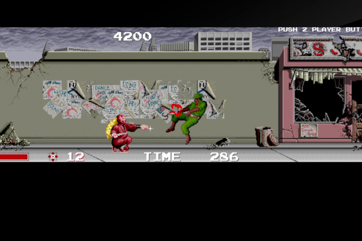 The Ninja Warriors is one of the games in the Taito Milestones collection