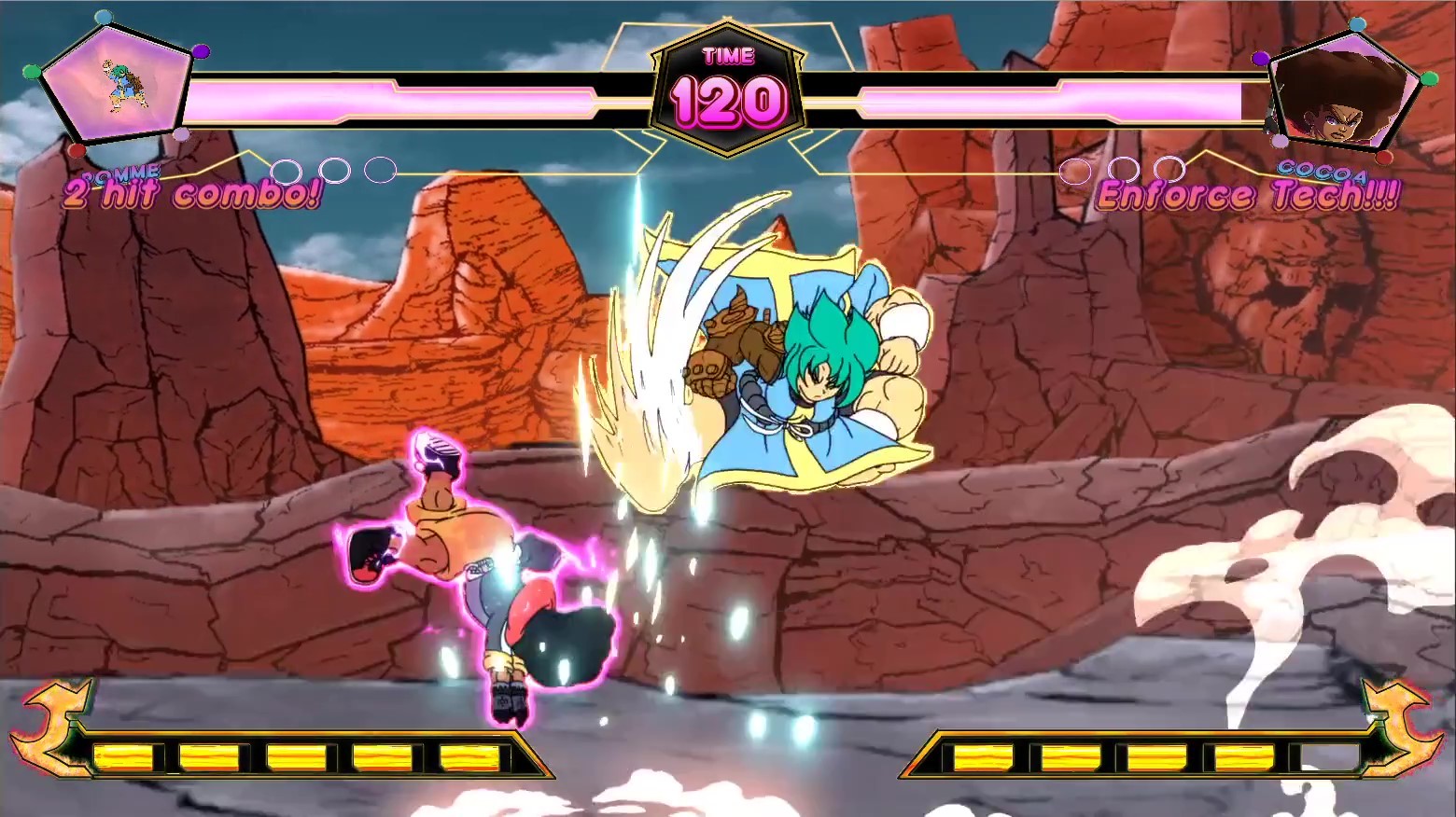 A screenshot from 5 Force Fighters