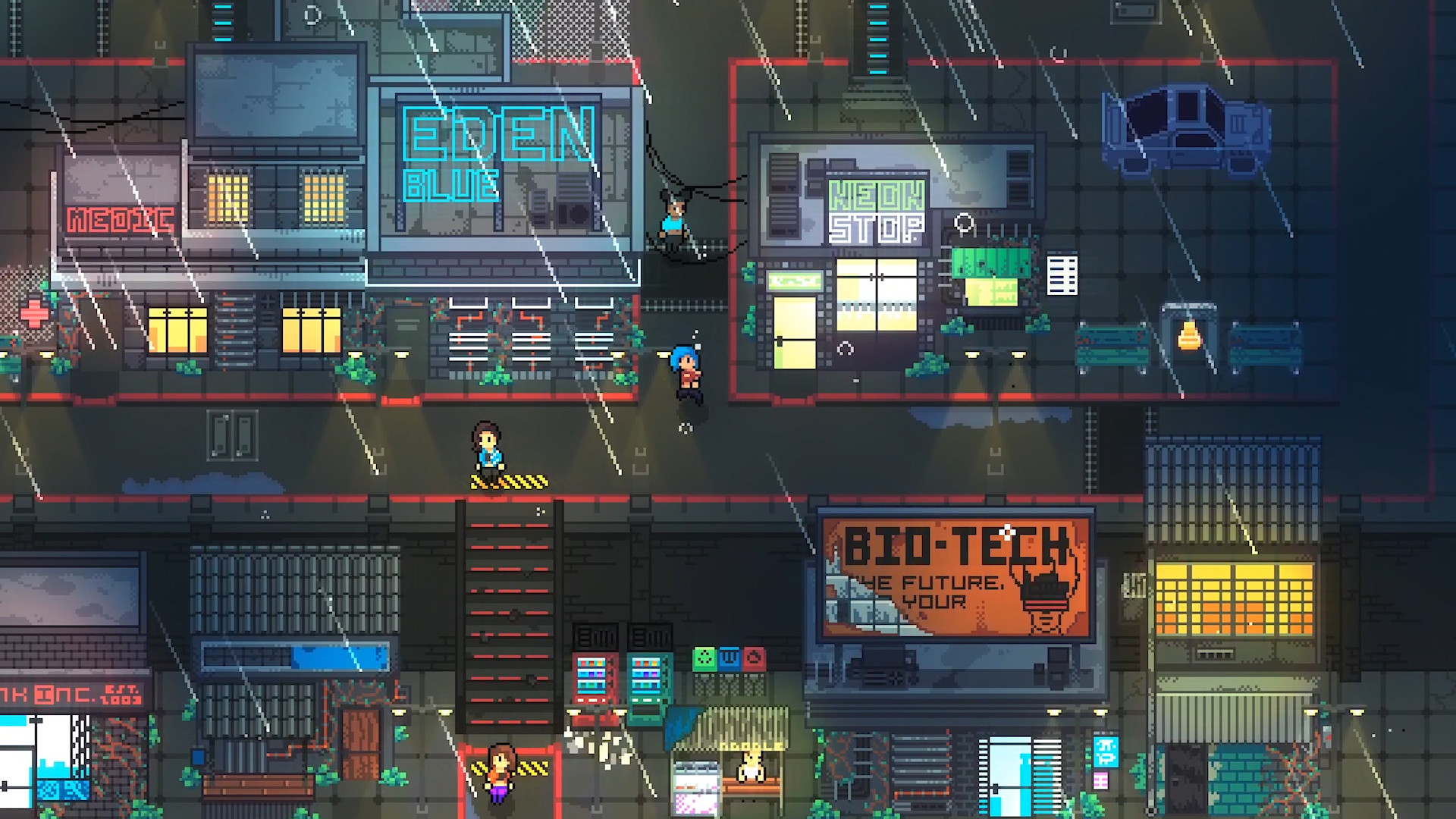 A screenshot from Neon Blight.