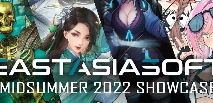 A promotional graphic for the eastasiasoft Midsummer Showcase 2022.