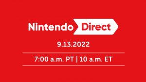 A graphic announcing a Nintendo Direct on September 13.