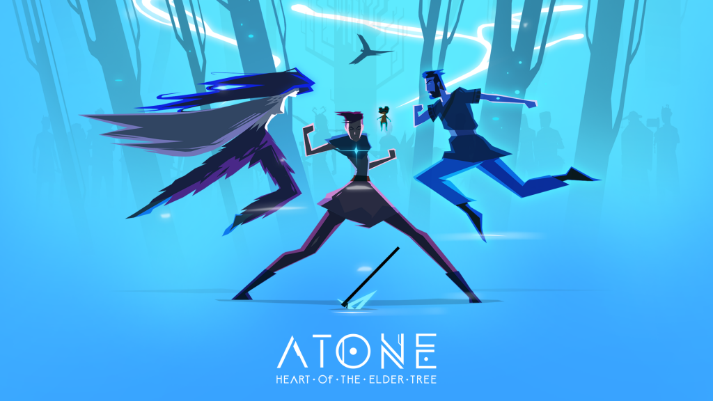 The key art for Atone: Heart of the Elder Tree.