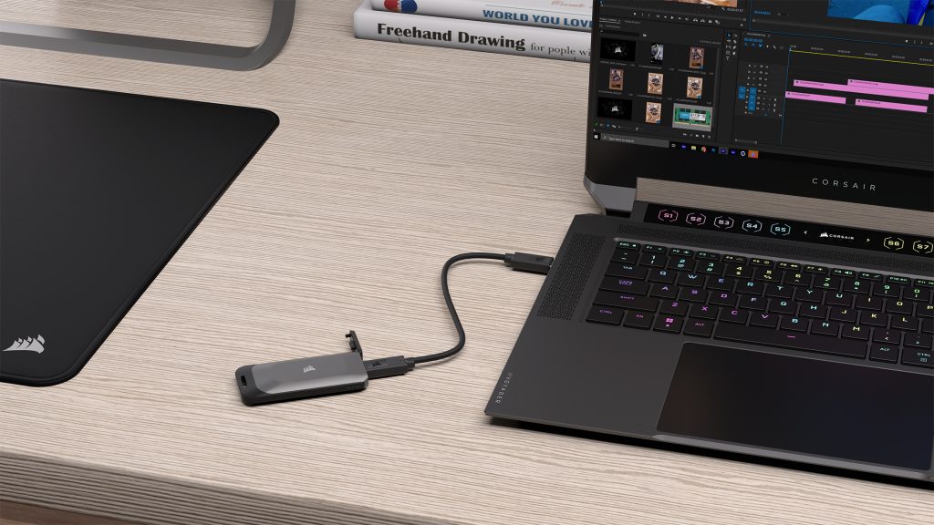 DigitallyDownloaded.net reviews the Corsair EX100U Portable SSD hard drive