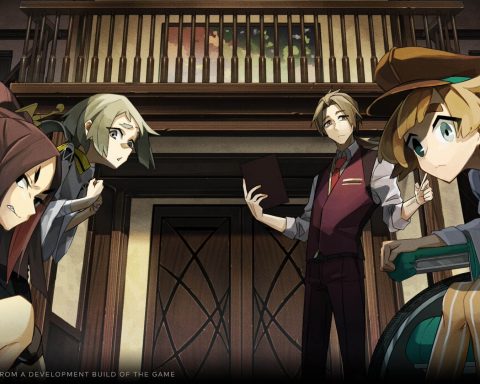 A screenshot from Process of Elimination showing four detectives.