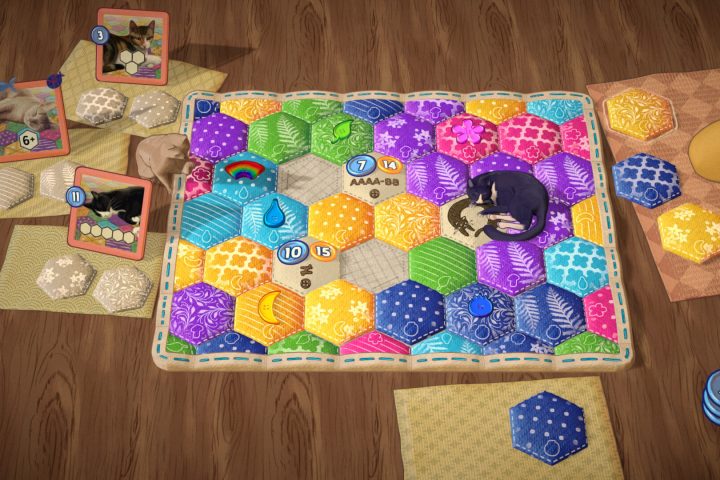 A screenshot from Quilts & Cats of Calico.