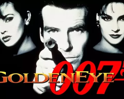The cover art for GoldenEye 007.