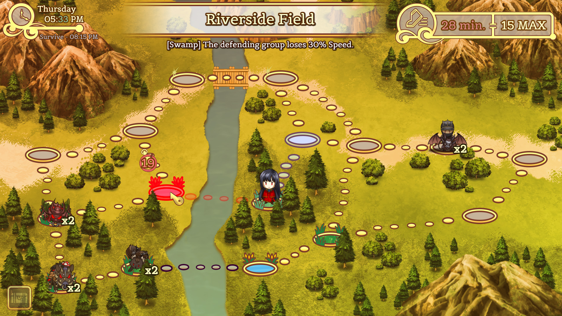A screenshot of a map in Path of the Midnight Sun.