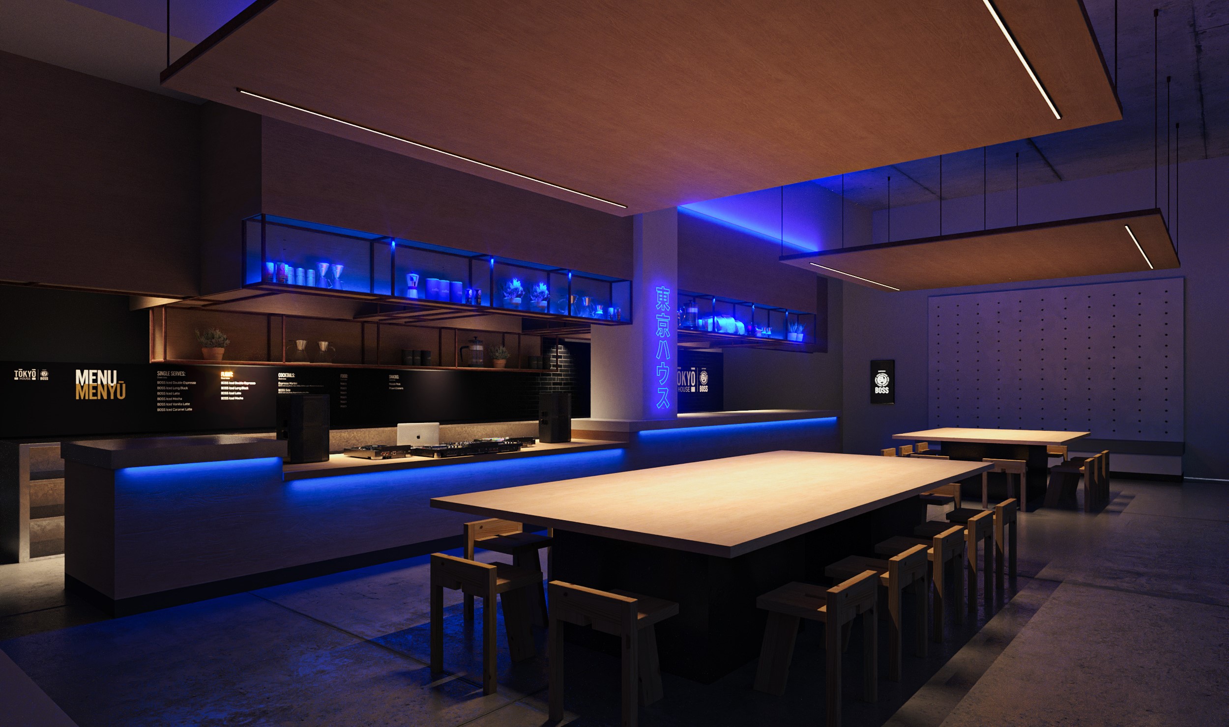 TOKYO HOUSE brought to you by Suntory BOSS Coffee - Night Render 1