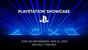 The graphic used to promote PlayStation's Showcase on May 25, 2023.