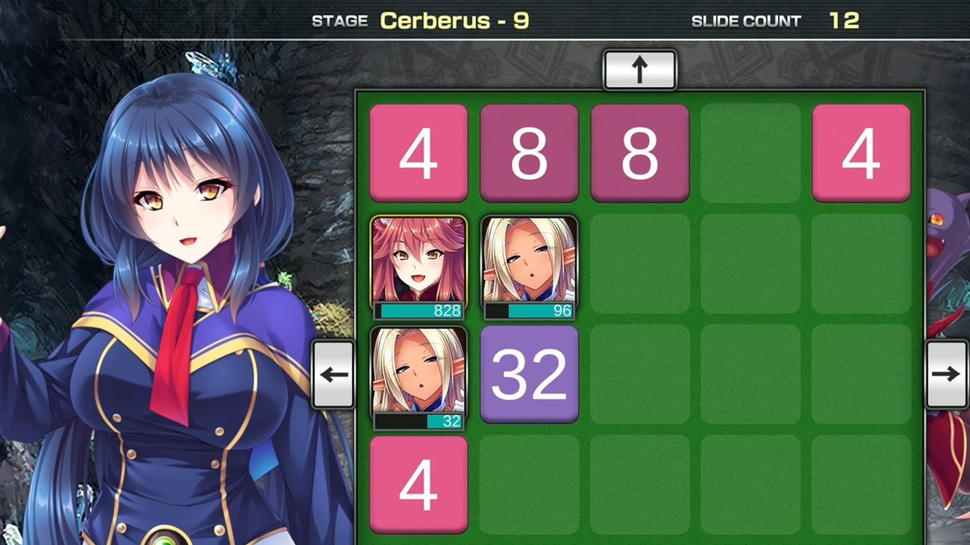 A screenshot from Pretty Girls 2048 Strike, featured in eastasiasoft's "Late Spring 2023" showcase.