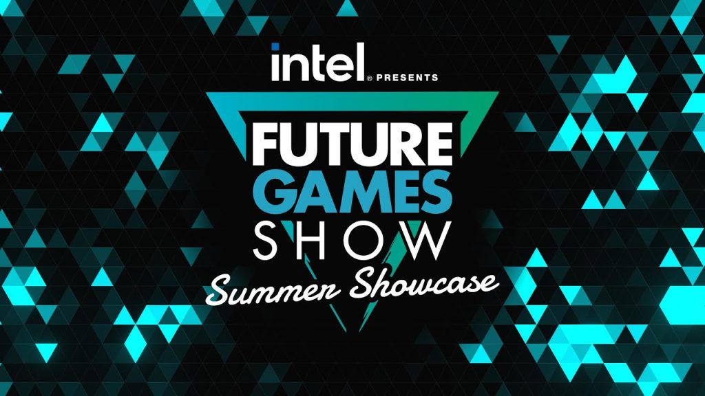 A key graphic for Intel presents Future Games Show Summer Showcase.