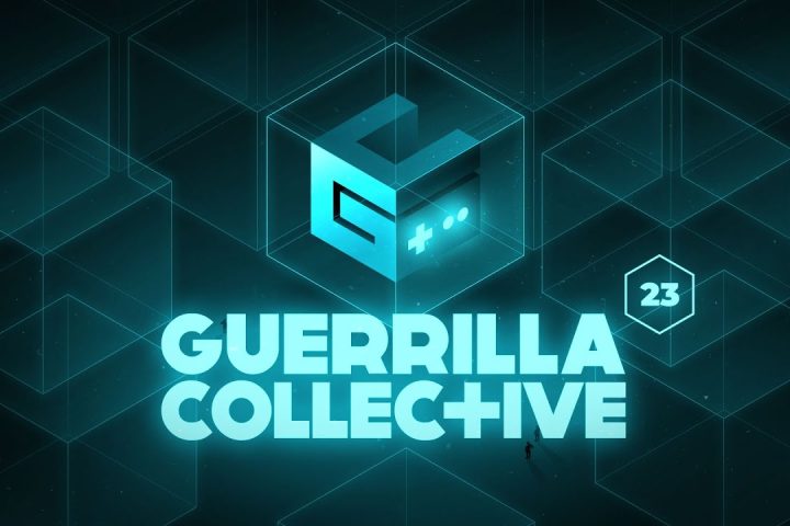 The artwork for Guerrilla Collective's 2023 showcase and publisher spotlights.