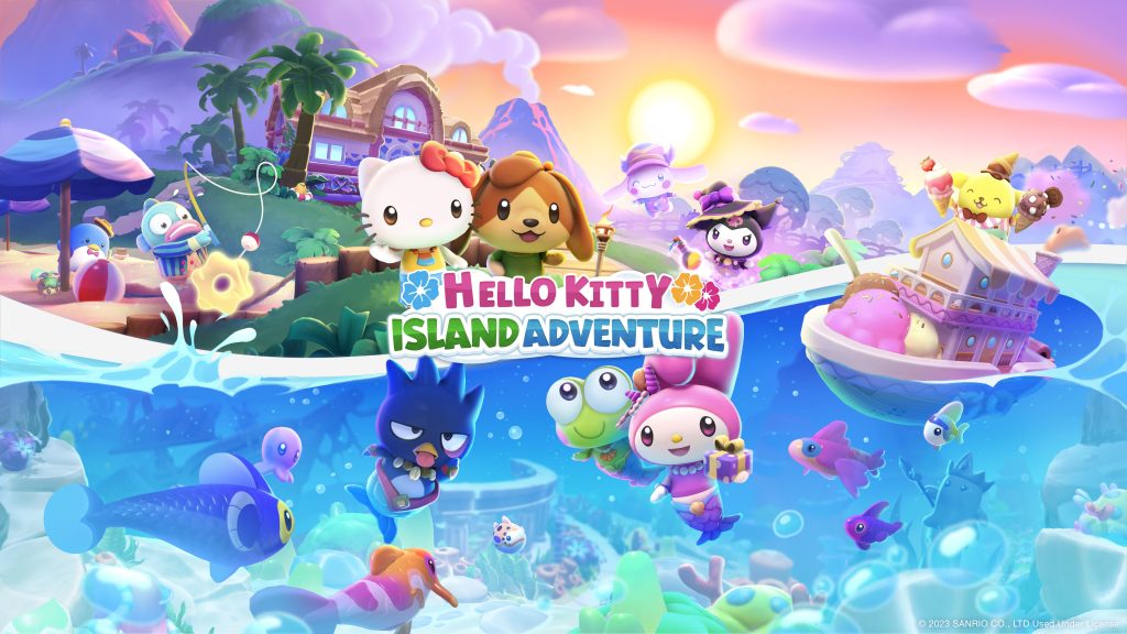 The key art for Hello Kitty Island Adventure.