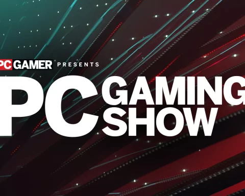 The key art for PC Gamer Presents: PC Gaming Show.