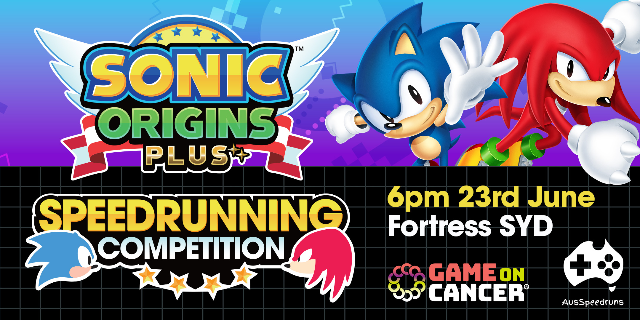 Like Sonic? Like speedrunning? Well, there is a charity event for
