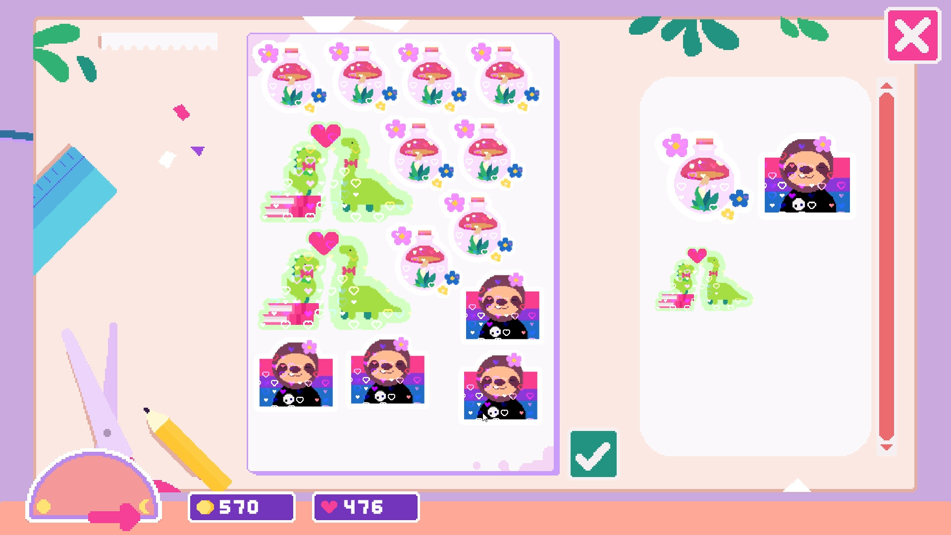 A screenshot from Sticky Business.