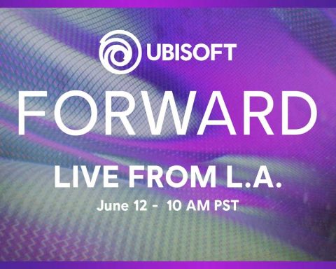 A graphic for Ubisoft Forward, Live from LA on June 12 at 10 am PT.