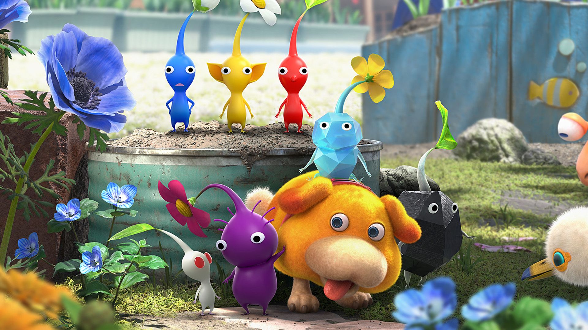 DigitallyDownloaded.net reviews the latest Pikmin game; this is the hero image from that game.