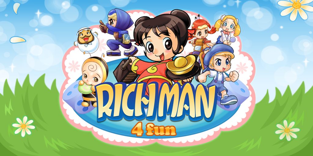 The logo for digital board game, Richman 4 Fun