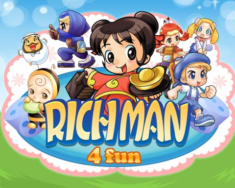 The logo for digital board game, Richman 4 Fun