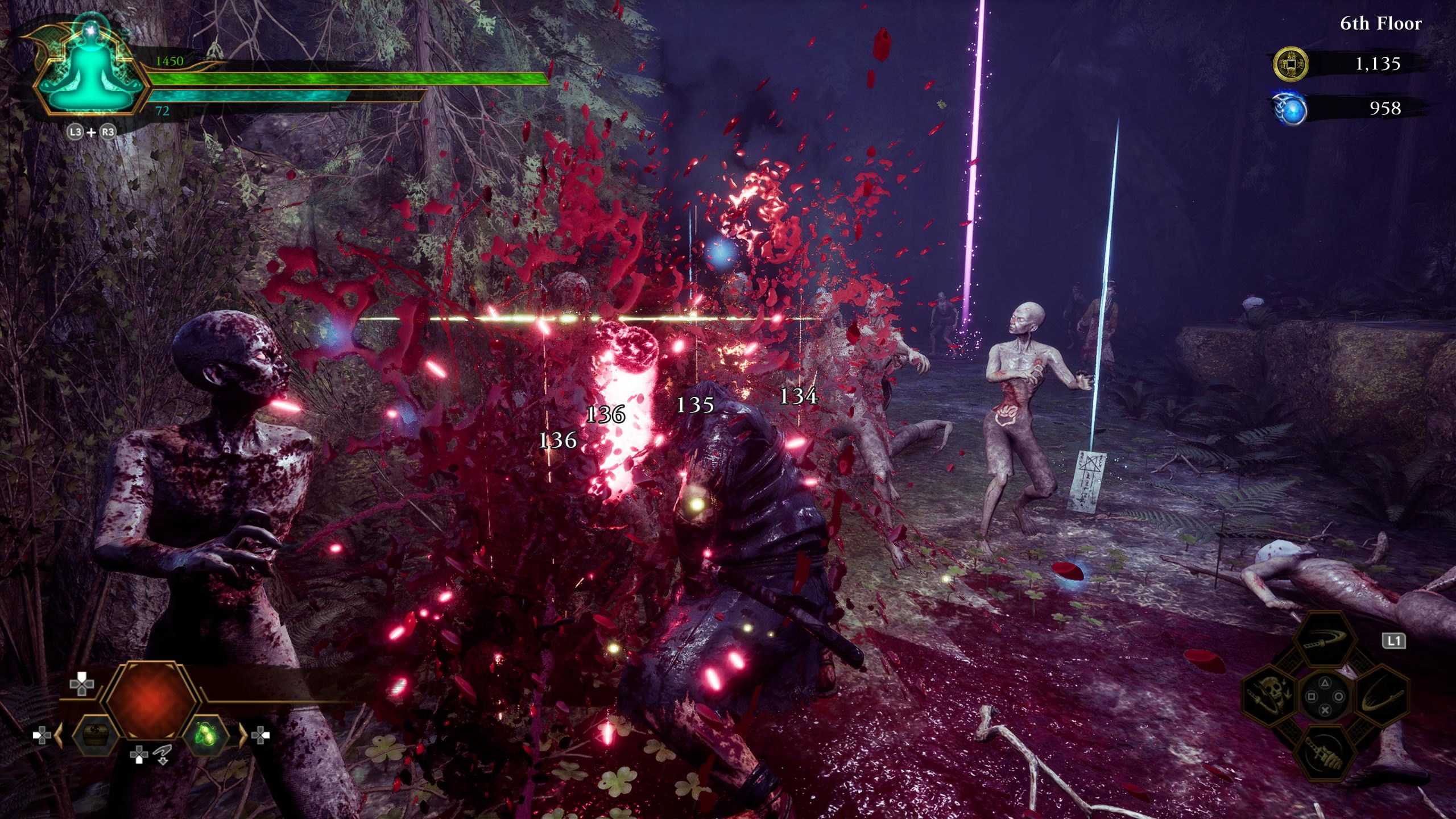 A screenshot of Ed-0 showcasing the extreme violence