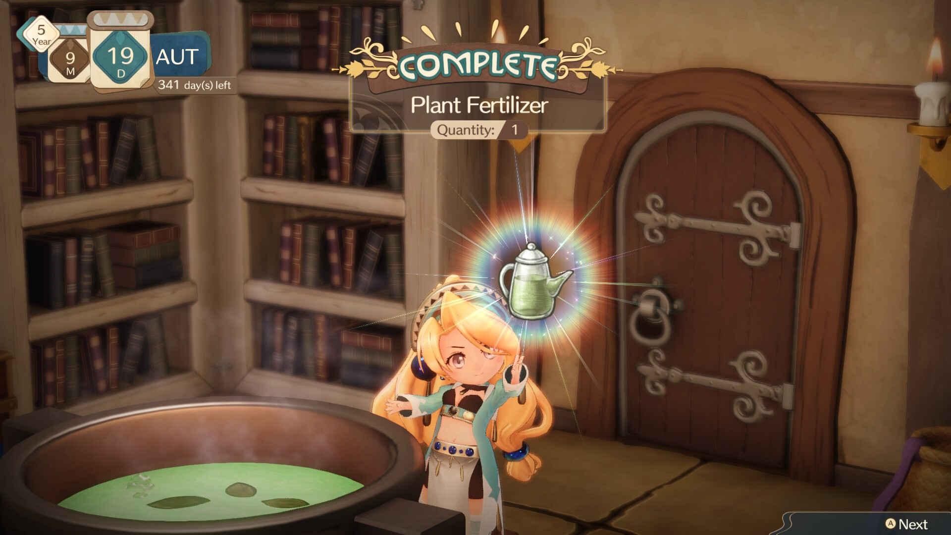 screenshot from Atelier Marie Remake, showcasing the game's alchemy system