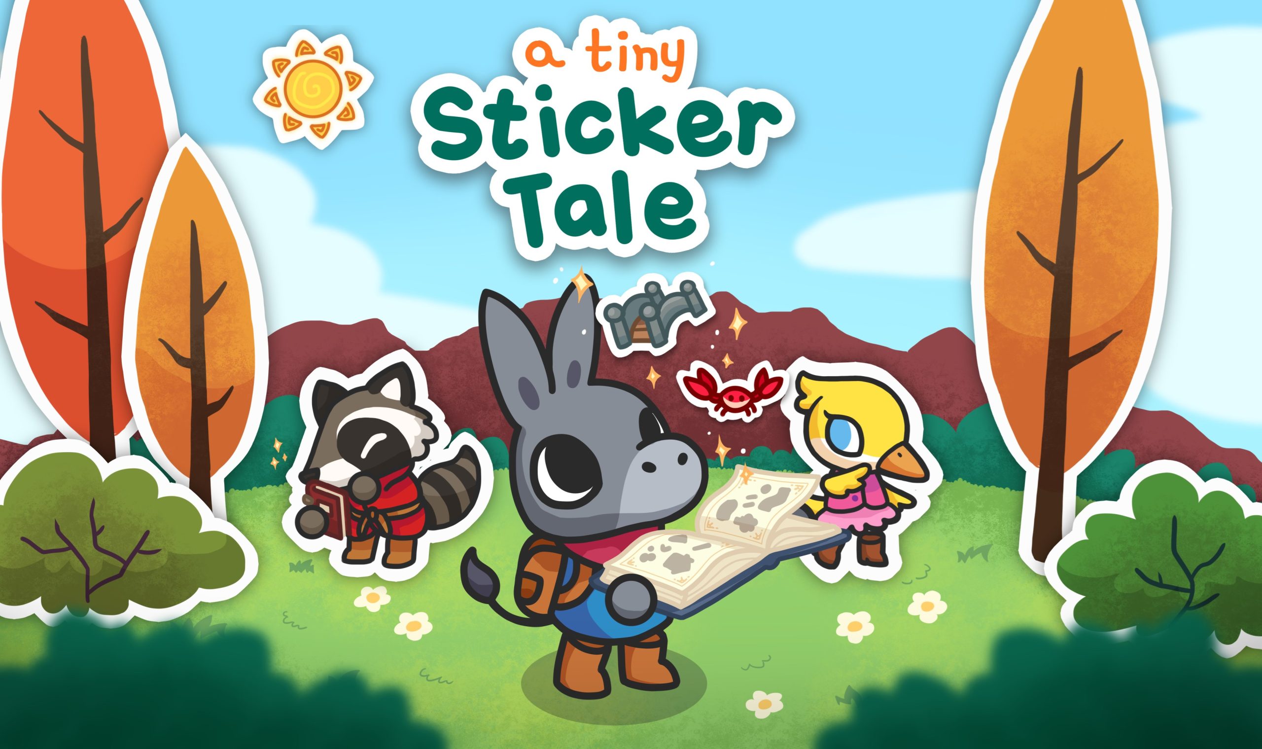 The key art for A Tiny Sticker Tale.