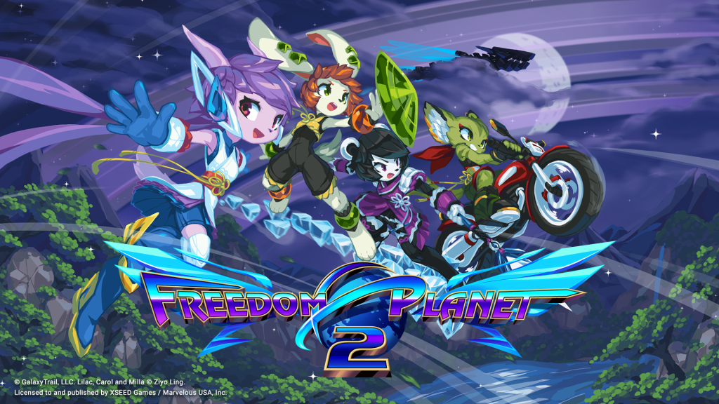 The key art for Freedom Planet 2.