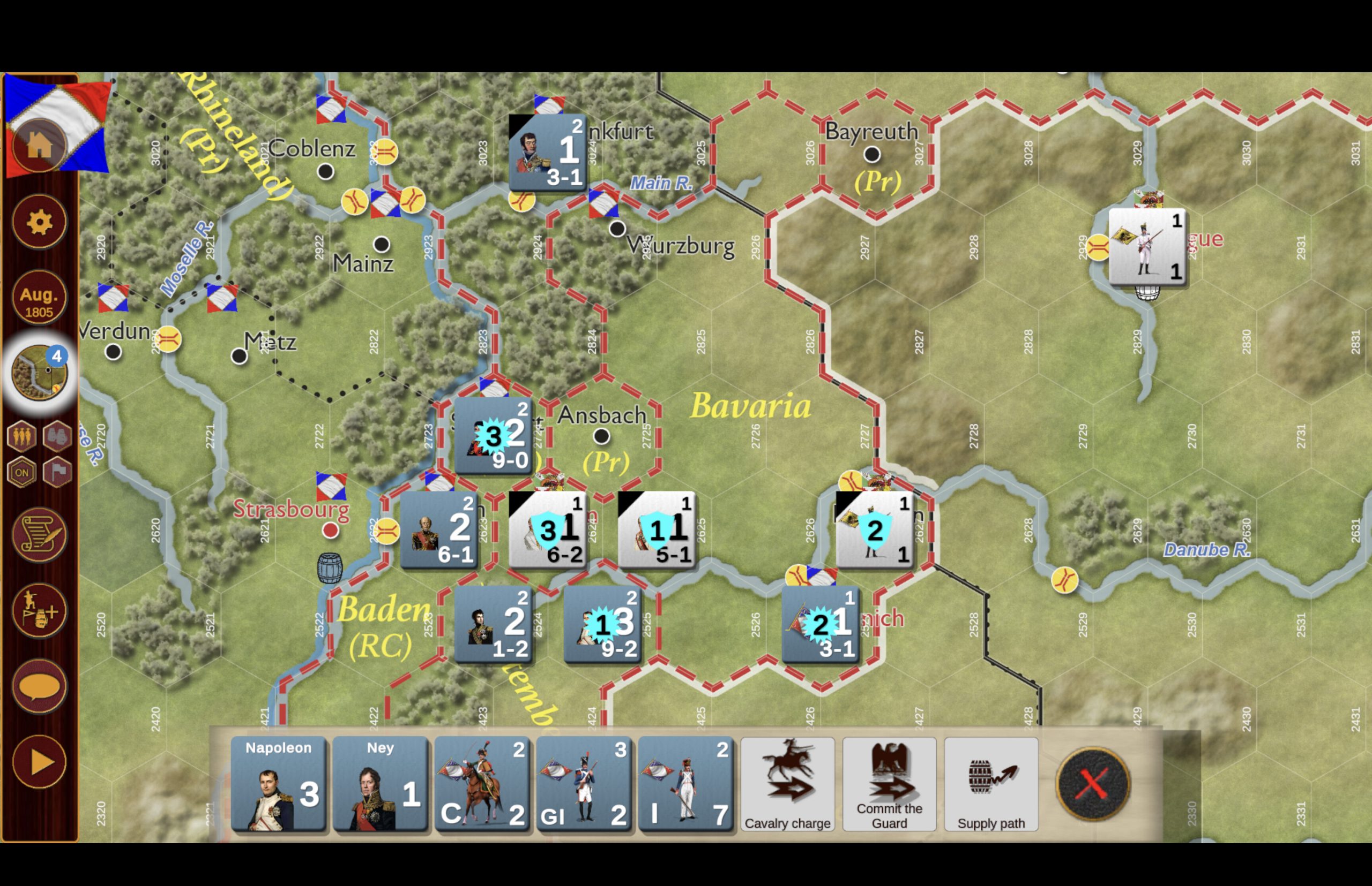 A screenshot from the Digital Edition of War and Peace