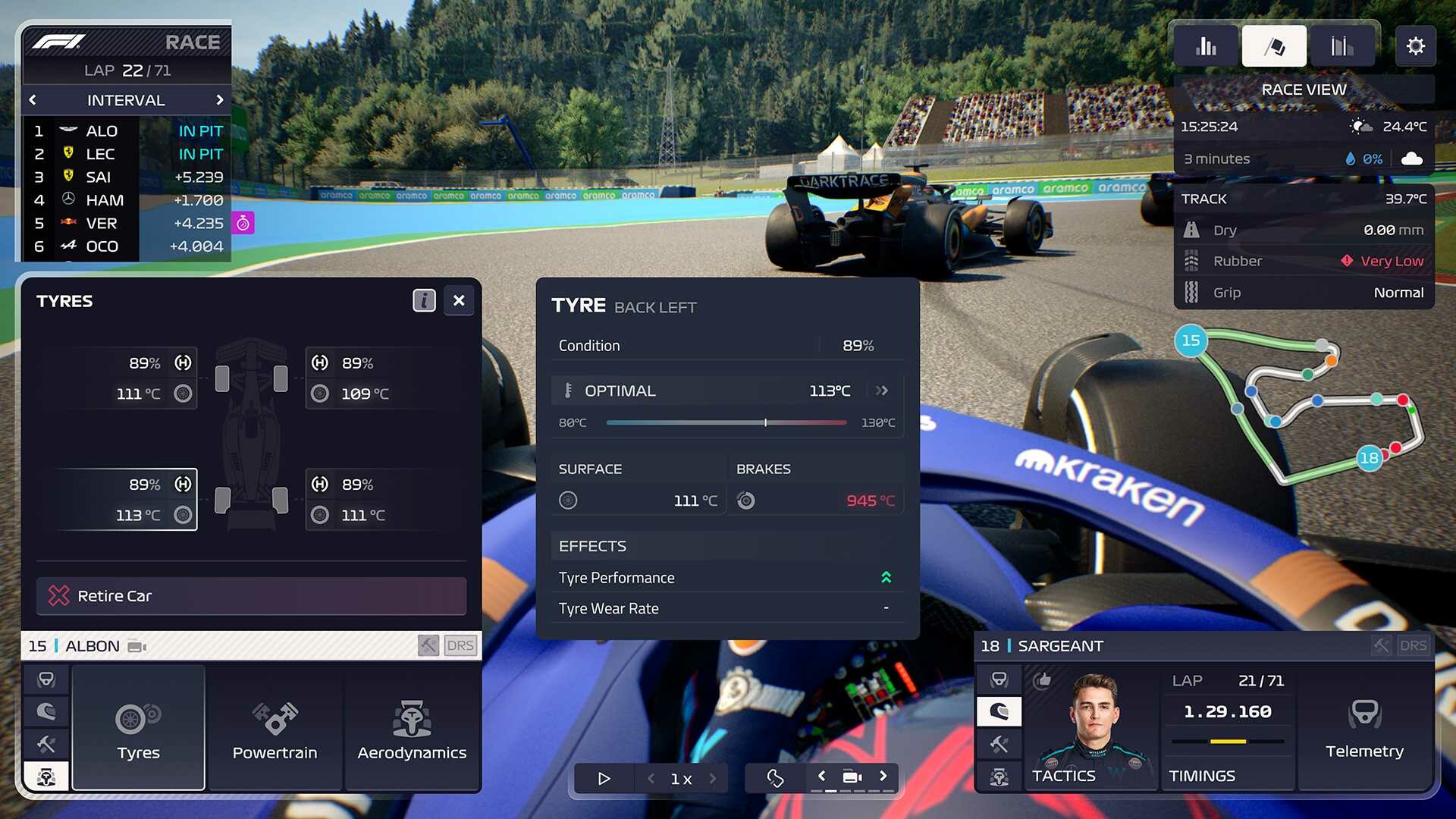 A screenshot from F1 Manager 2023