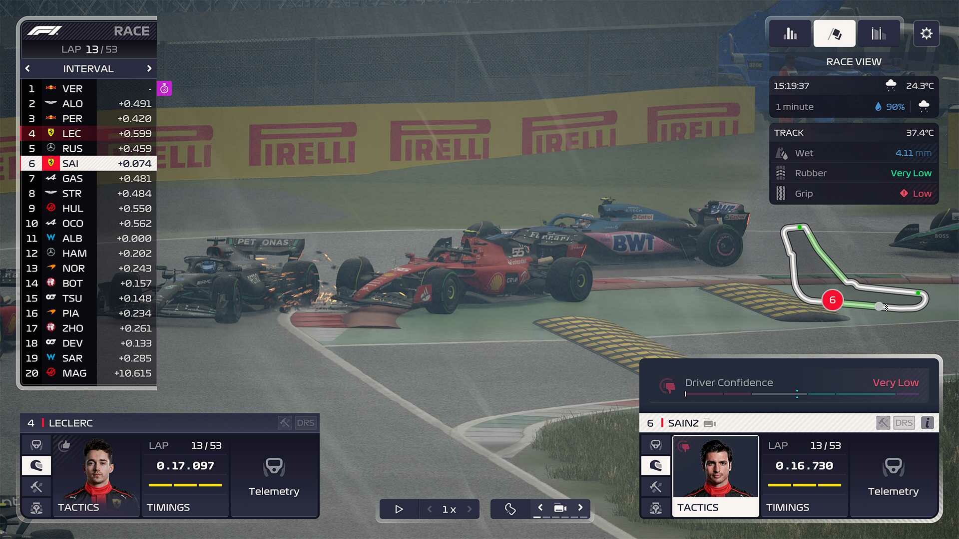 A screenshot from F1 Manager 2023.