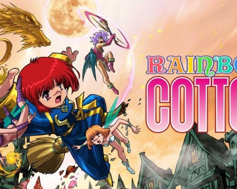 The key art for the remaster of Rainbow Cotton.