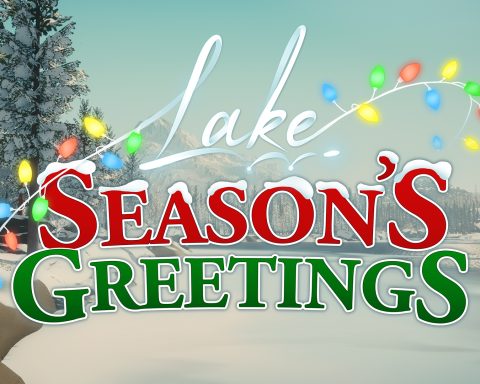 The key art for Lake's DLC, Season's Greetings.