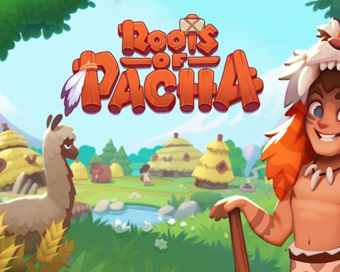 The key art for Roots of Pacha.
