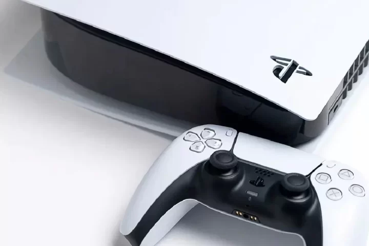 A photo of the Sony PlayStation 5 console