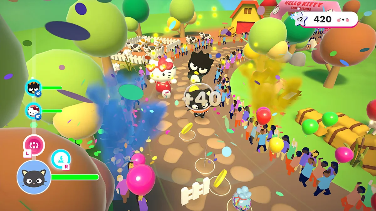 A screenshot from Hello Kitty Happiness Parade 