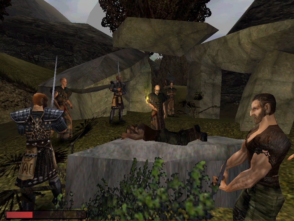 A screenshot from Gothic 1