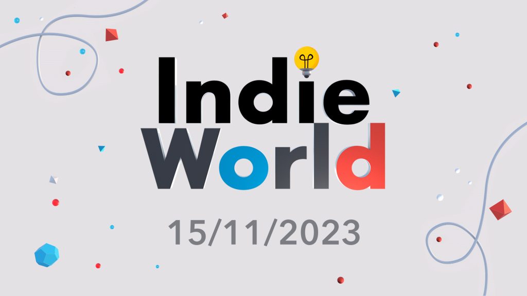 A graphic advertising Indie World on 15/11/2023.