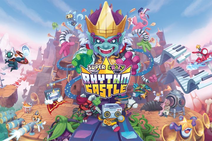 The key art for Super Crazy Rhythm Castle.