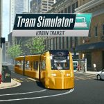 The key art for Tram Simulator Urban Transit.
