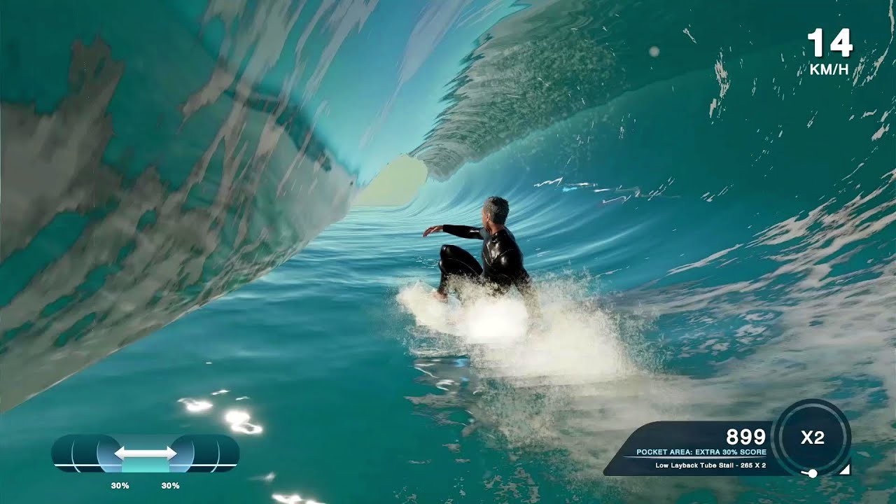 A screenshot from Barton Lynch Pro Surfer 