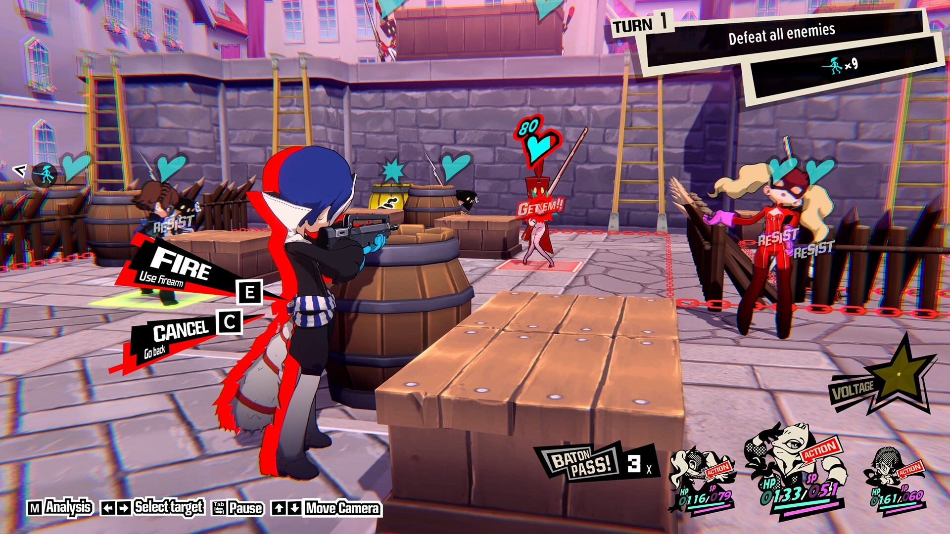 A screenshot from Persona 5 Tactica