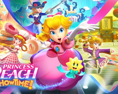 The key art for Princess Peach: Showtime!