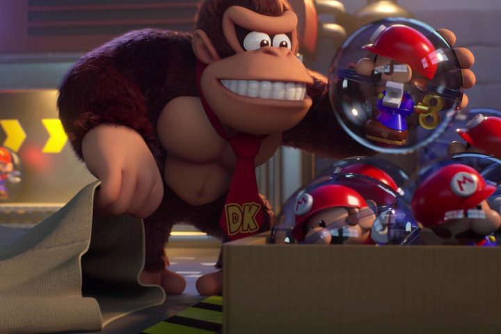 A screenshot from Mario Vs. Donkey Kong