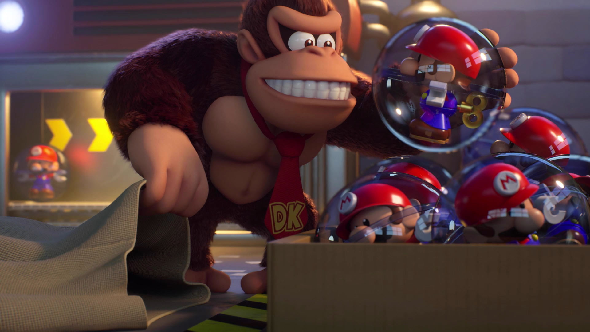 A screenshot from Mario Vs. Donkey Kong