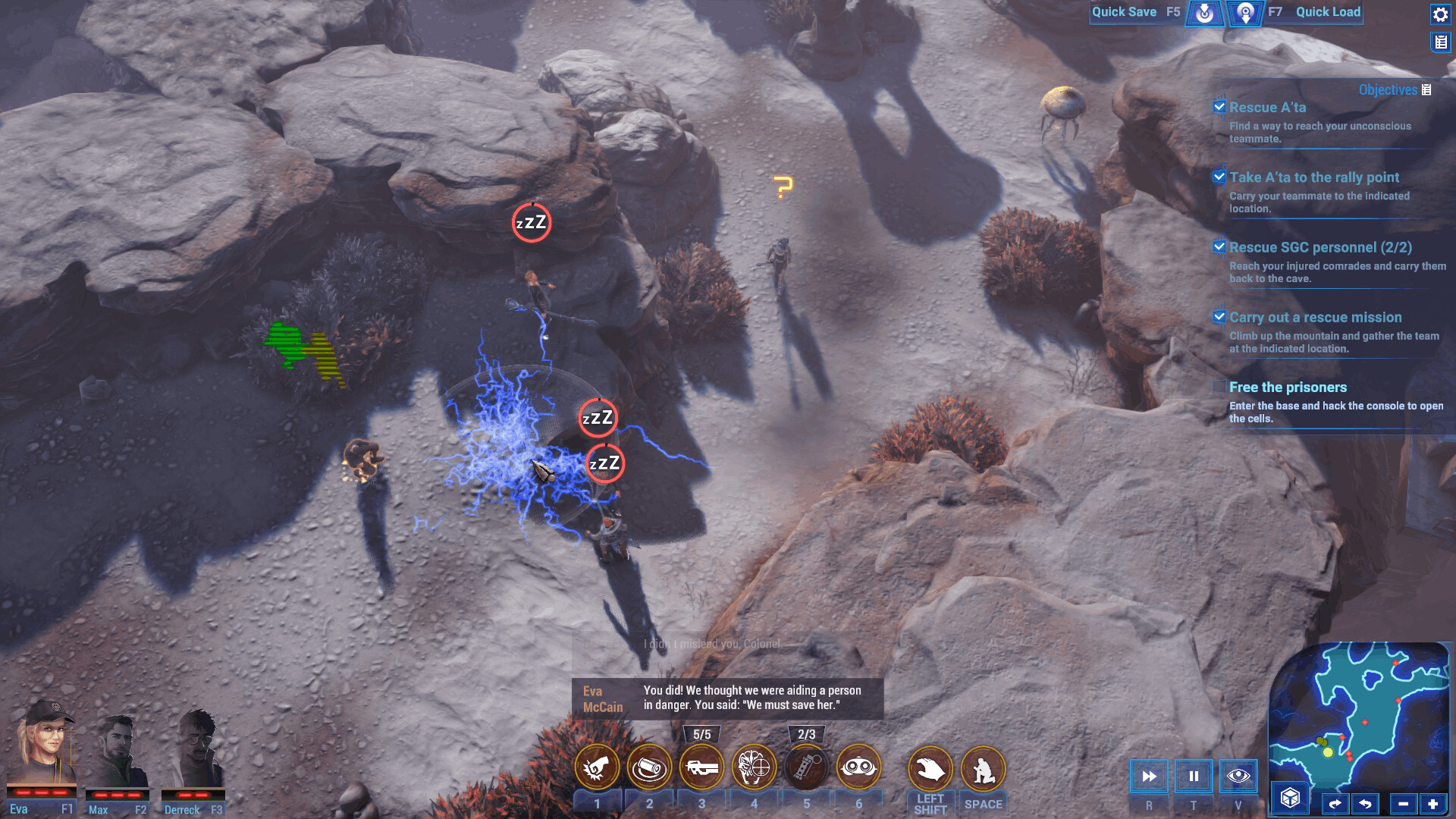 A screenshot from Stargate Timekeepers