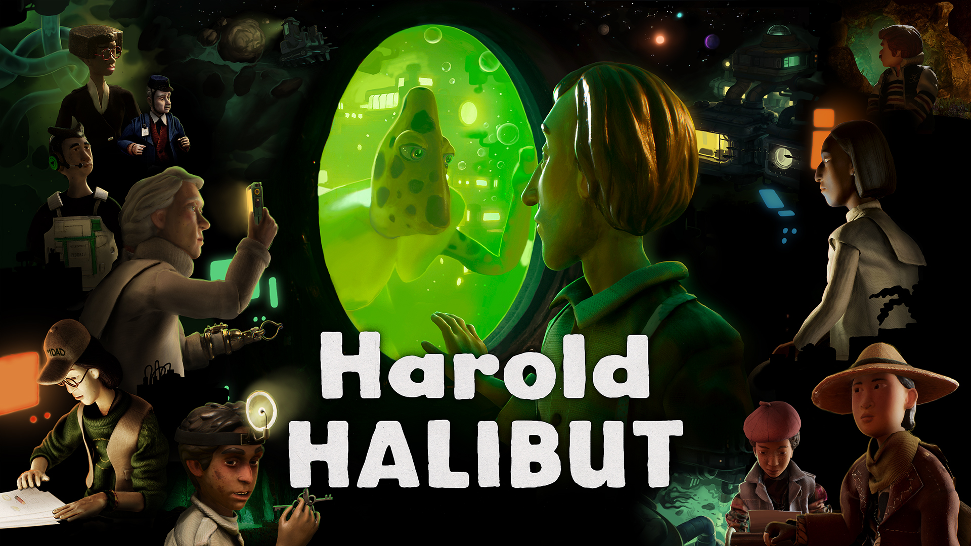 The key art for Harold Halibut.