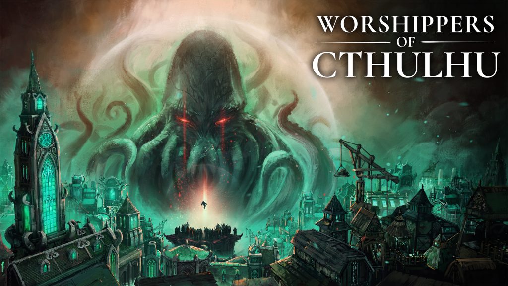 The key art for Worshippers of Cthulhu.