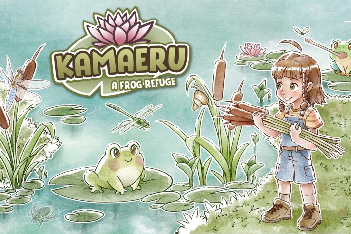 The key art for Kamaeru: A Frog Refuge.