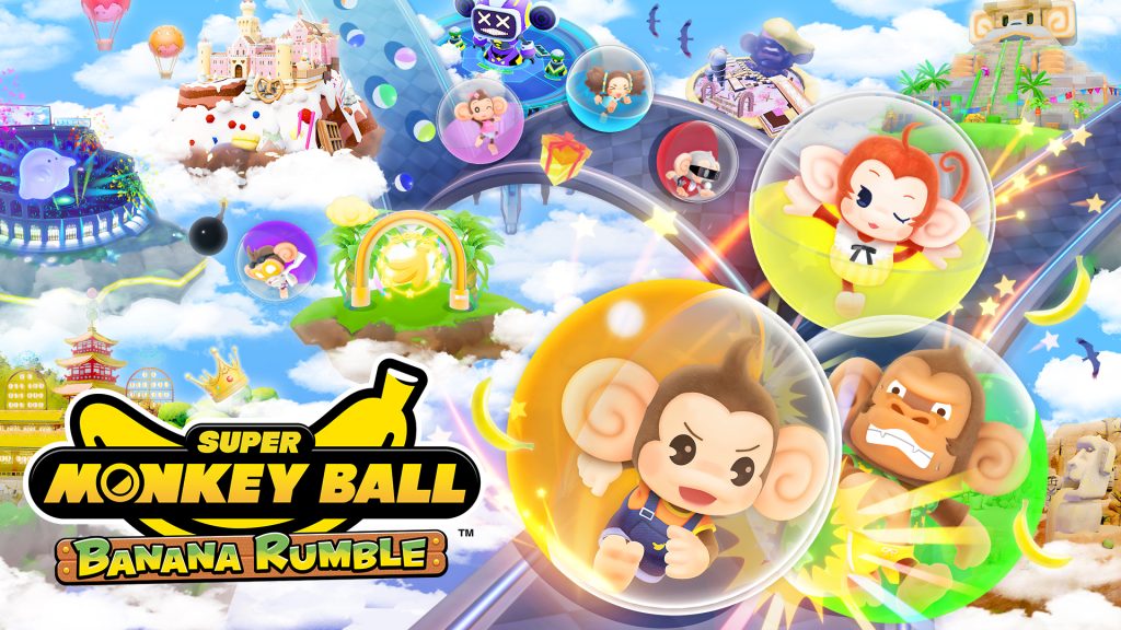 The key art for Super Monkey Ball Banana Rumble.